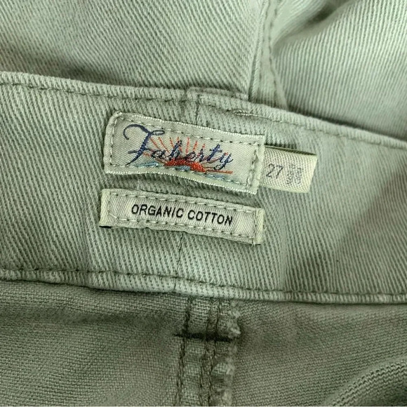 Faherty Utility Pant Straight Leg Frayed Hem - Picture 6 of 11